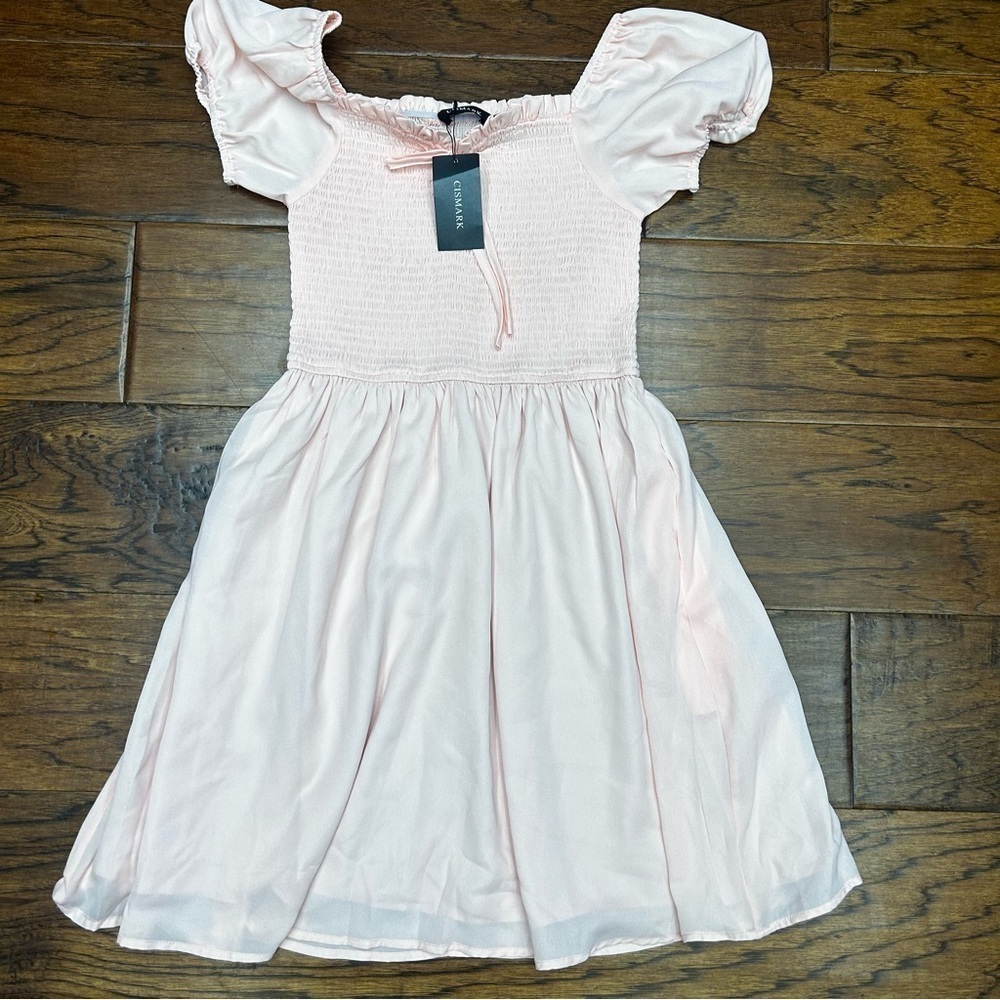 Cismark‎ smocked mini dress NWT